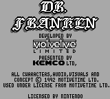 Dr. Franken screenshot 5 for GameBoy